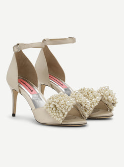 Custommade Marita Pearl Sandal 600 Oyster Gray