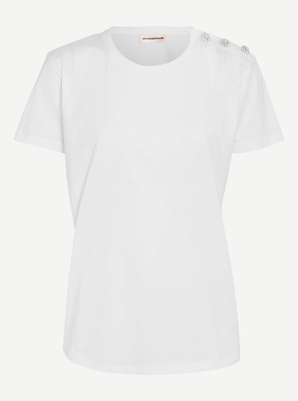 Custommade Molly Crystal T-shirt 001 Bright White